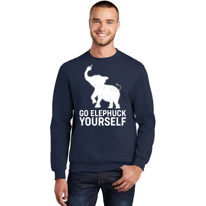 Go Elephuck Yourself Elephant Middle Finger Sweatshirt