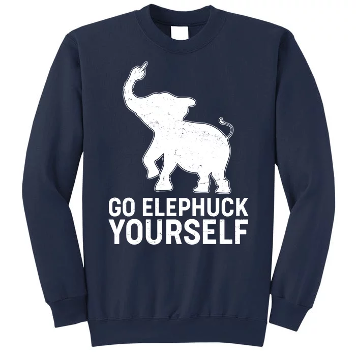 Go Elephuck Yourself Elephant Middle Finger Sweatshirt