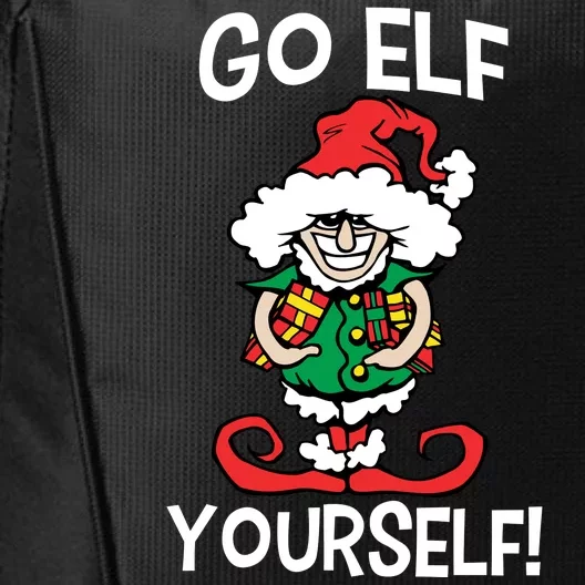 Go Elf Yourself Funny Christmas City Backpack