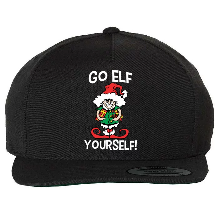 Go Elf Yourself Funny Christmas Wool Snapback Cap