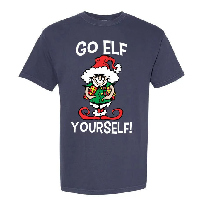 Go Elf Yourself Funny Christmas Garment-Dyed Heavyweight T-Shirt