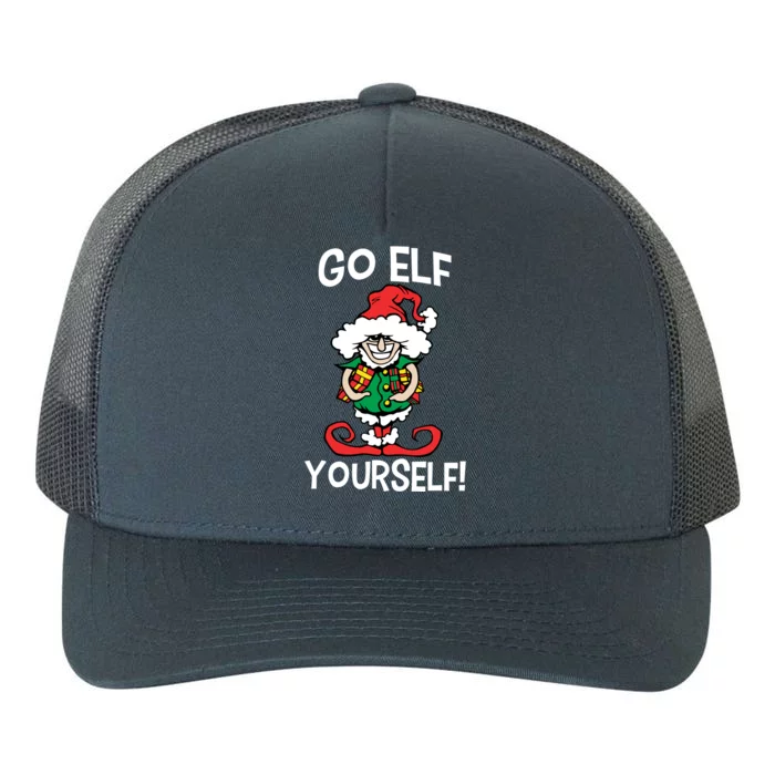 Go Elf Yourself Funny Christmas Yupoong Adult 5-Panel Trucker Hat