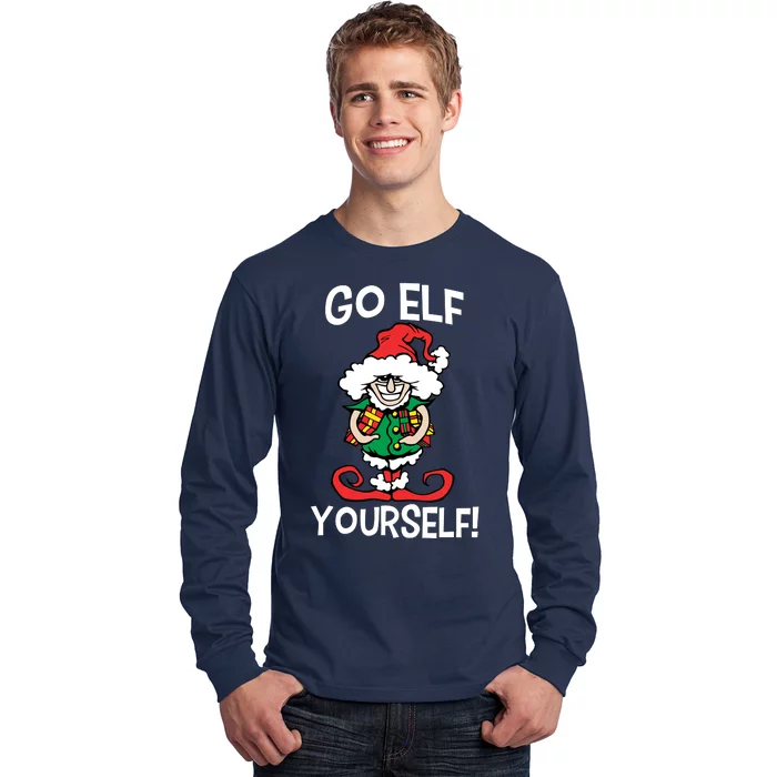 Go Elf Yourself Funny Christmas Long Sleeve Shirt