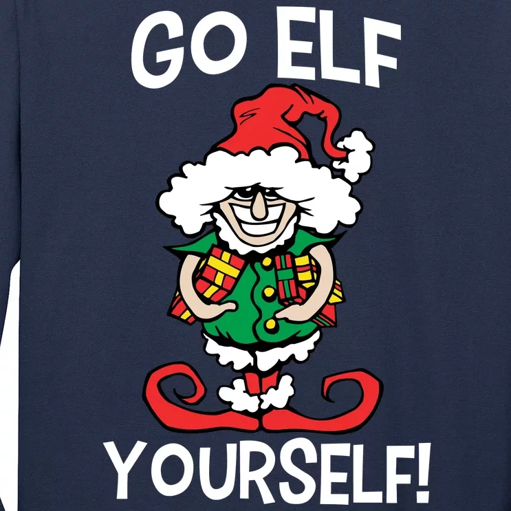 Go Elf Yourself Funny Christmas Long Sleeve Shirt