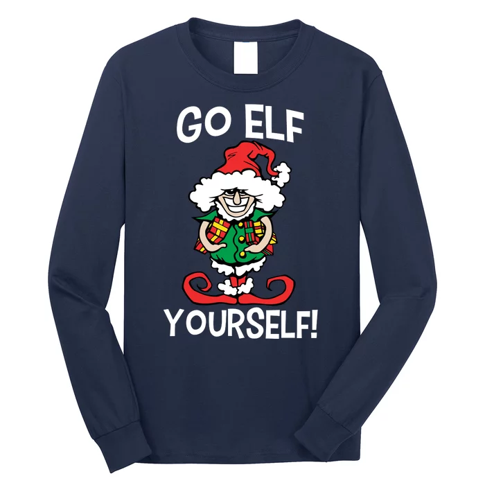 Go Elf Yourself Funny Christmas Long Sleeve Shirt