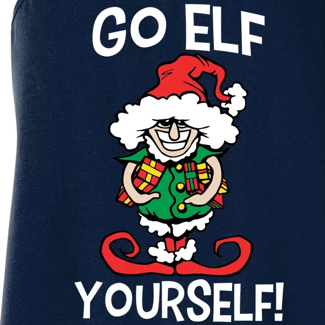 Go Elf Yourself Funny Christmas Women's Racerback Tank