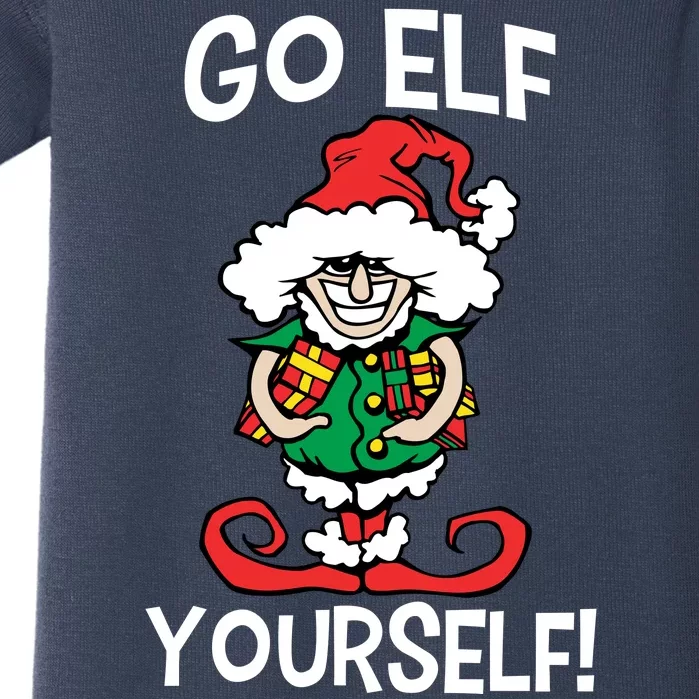 Go Elf Yourself Funny Christmas Baby Bodysuit