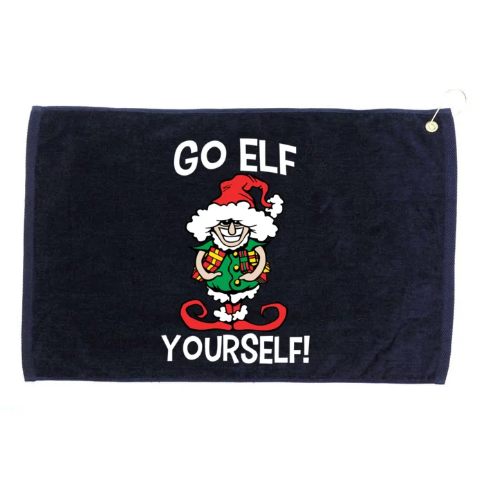 Go Elf Yourself Funny Christmas Grommeted Golf Towel