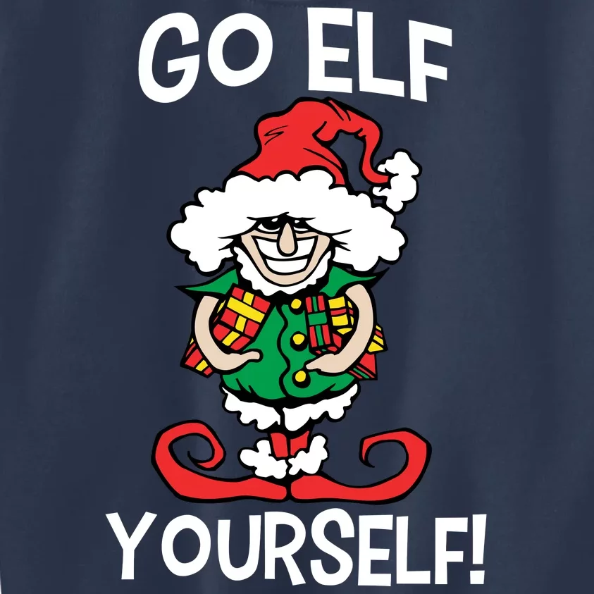 Go Elf Yourself Funny Christmas Kids Sweatshirt