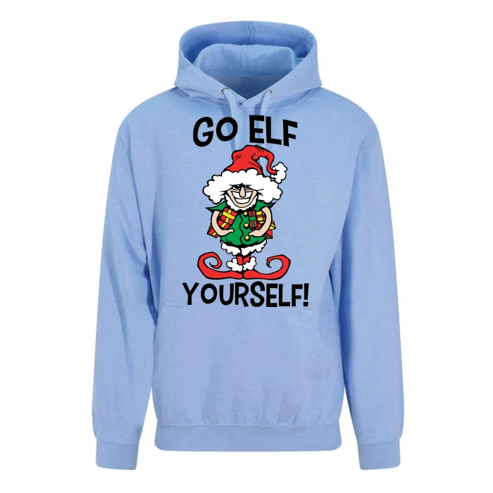 Go Elf Yourself Funny Christmas Unisex Surf Hoodie