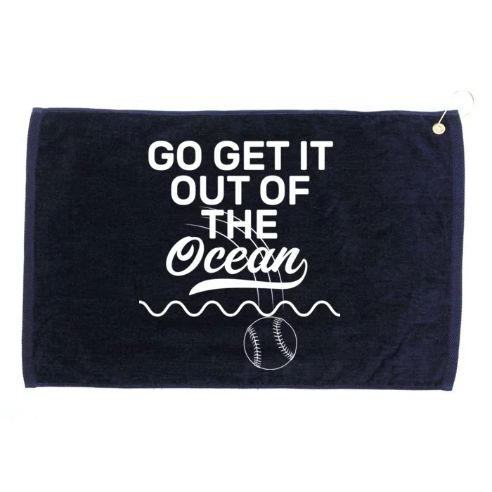 Go Get It Out Of The Ocean Grommeted Golf Towel