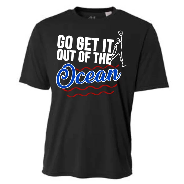 Go Get It Out Of The Ocean Baseball Cooling Performance Crew T-Shirt