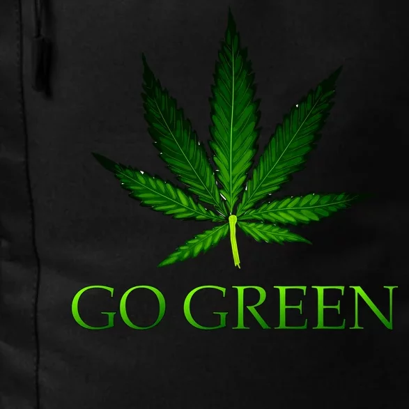 Go Green Medical Marijuana Weed Daily Commute Backpack