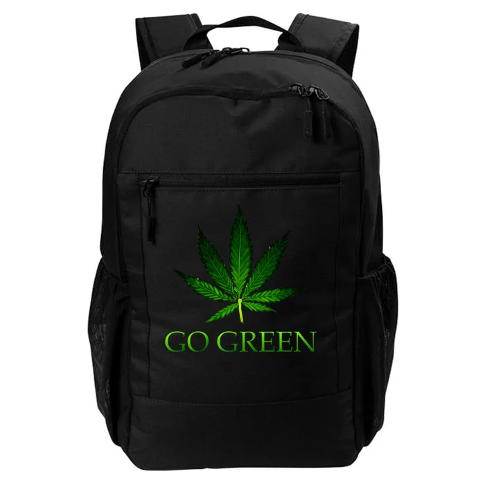 Go Green Medical Marijuana Weed Daily Commute Backpack