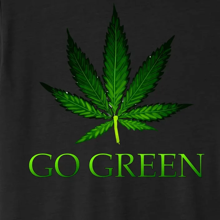 Go Green Medical Marijuana Weed ChromaSoft Performance T-Shirt