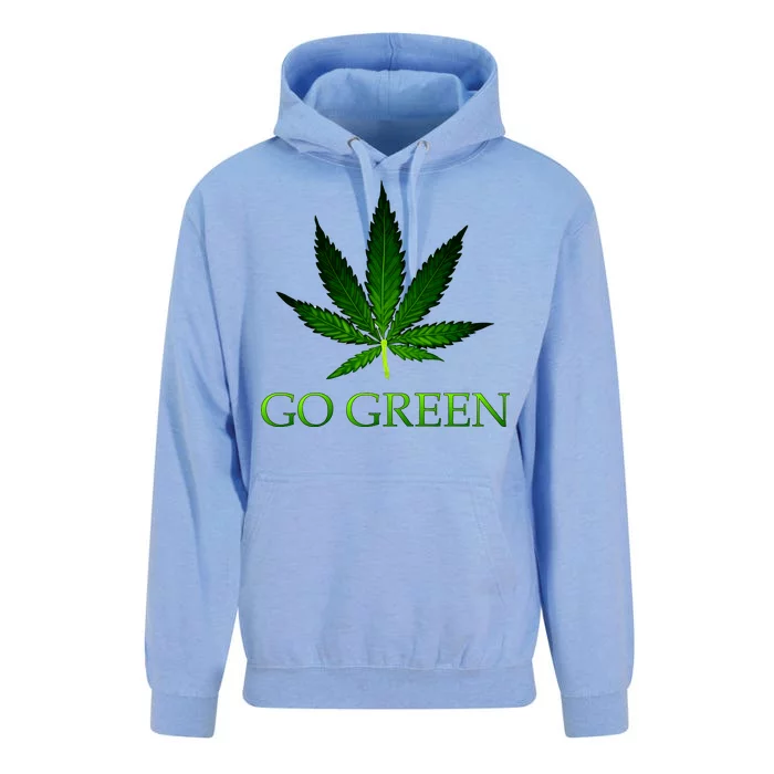 Go Green Medical Marijuana Weed Unisex Surf Hoodie