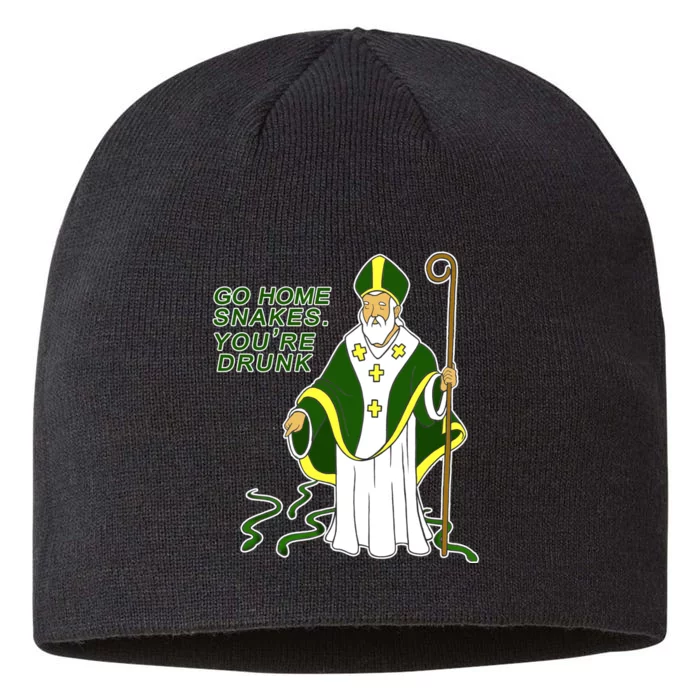 Go Home Snakes Your Drunk St Patrick's 8 1/2in Sustainable Knit Beanie