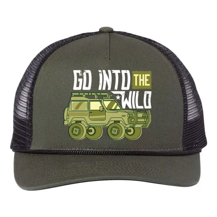 Go Into The Wild Retro Rope Trucker Hat Cap