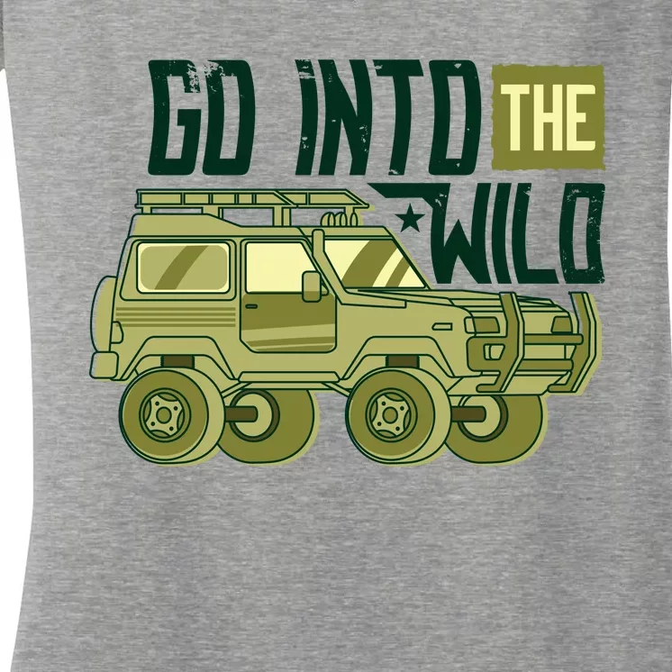 Go Into The Wild Women's V-Neck T-Shirt