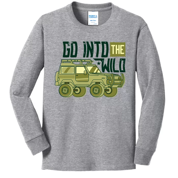 Go Into The Wild Kids Long Sleeve Shirt