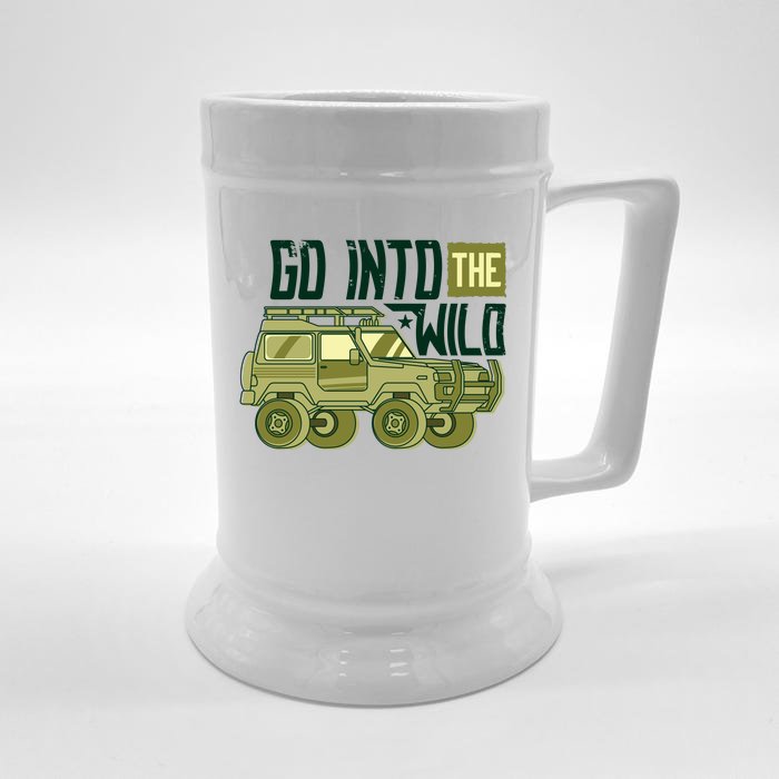 Go Into The Wild Front & Back Beer Stein