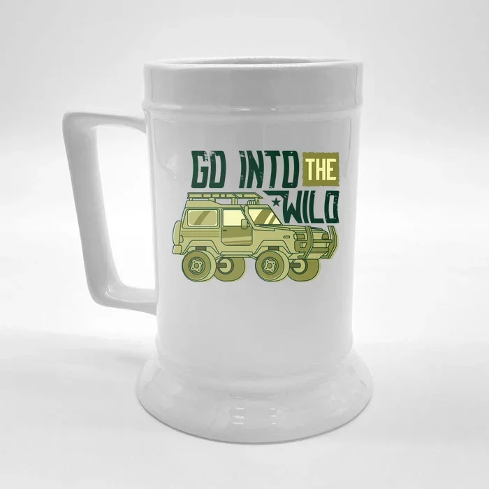 Go Into The Wild Front & Back Beer Stein