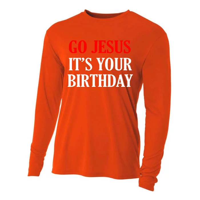 Go Jesus, It's Your Birthday Cooling Performance Long Sleeve Crew