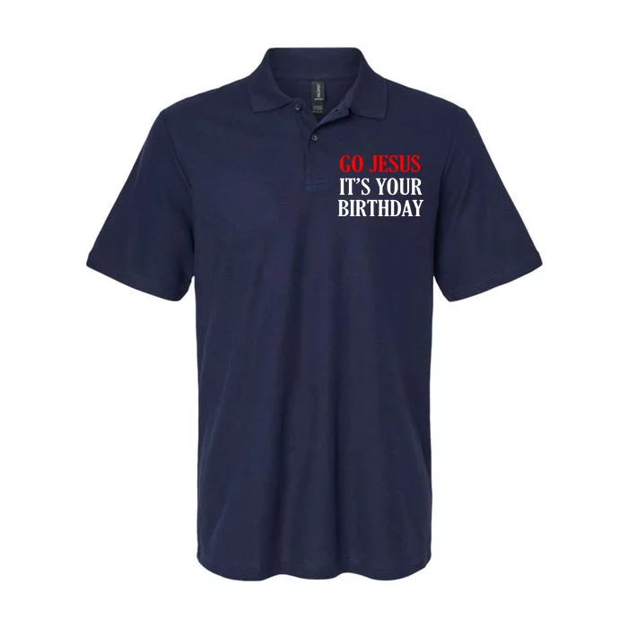 Go Jesus, It's Your Birthday Softstyle Adult Sport Polo