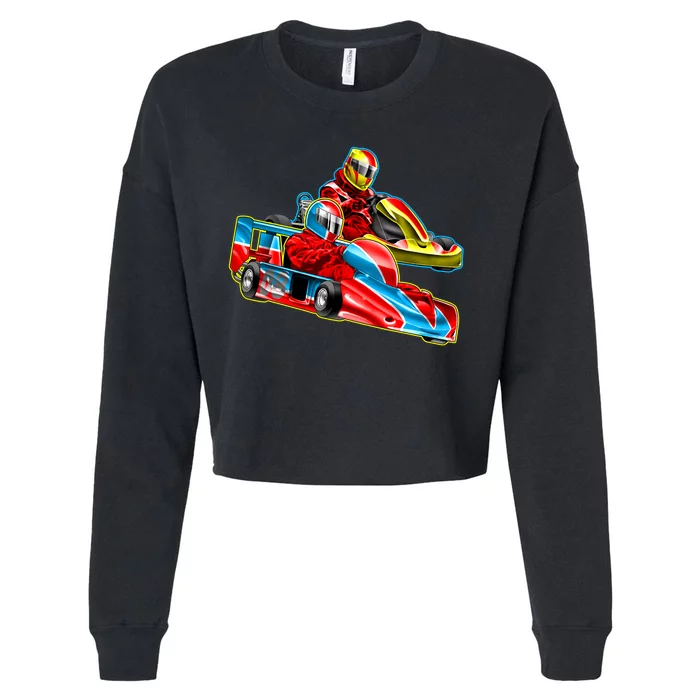 Go Karts Cropped Pullover Crew