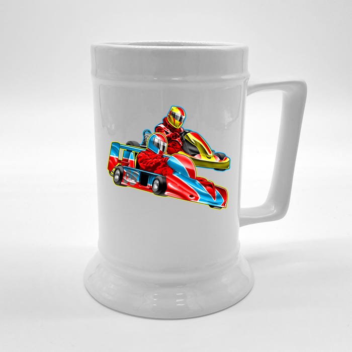 Go Karts Front & Back Beer Stein