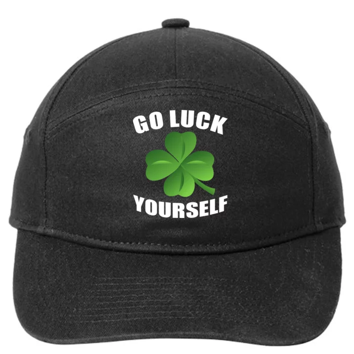 Go Luck Yourself Funny St. Patrick's Day 7-Panel Snapback Hat