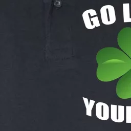 Go Luck Yourself Funny St. Patrick's Day Softstyle Adult Sport Polo