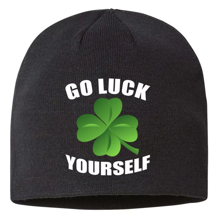 Go Luck Yourself Funny St. Patrick's Day 8 1/2in Sustainable Knit Beanie