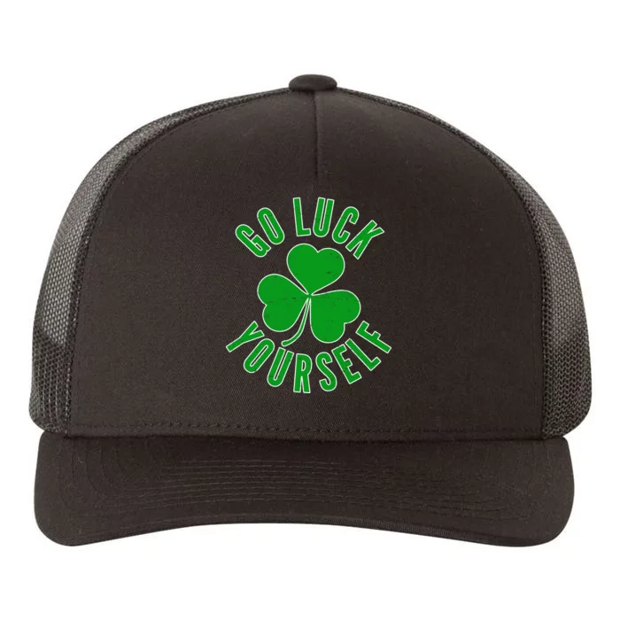 Go Luck Yourself Irish Clover Yupoong Adult 5-Panel Trucker Hat