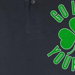 Go Luck Yourself Irish Clover Softstyle Adult Sport Polo