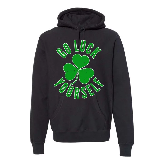 Go Luck Yourself Irish Clover Premium Hoodie