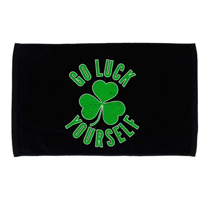 Go Luck Yourself Irish Clover Microfiber Hand Towel