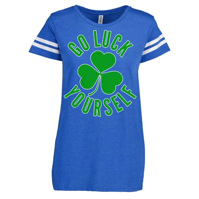 Go Luck Yourself Irish Clover Enza Ladies Jersey Football T-Shirt