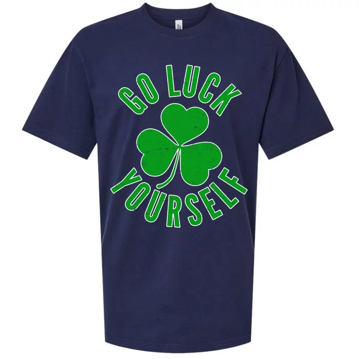 Go Luck Yourself Irish Clover Sueded Cloud Jersey T-Shirt