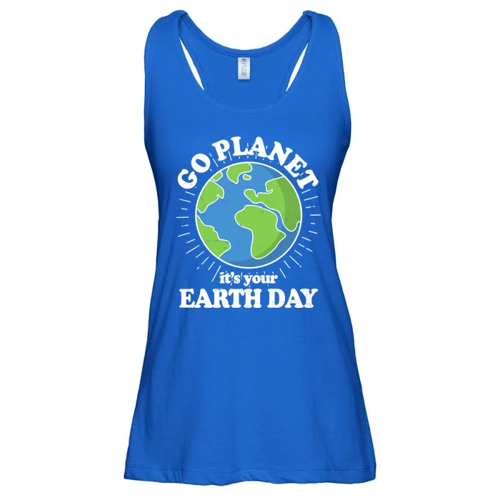 Go Planet It's Your Earth Day Celebrating Earth Day Ladies Essential Flowy Tank