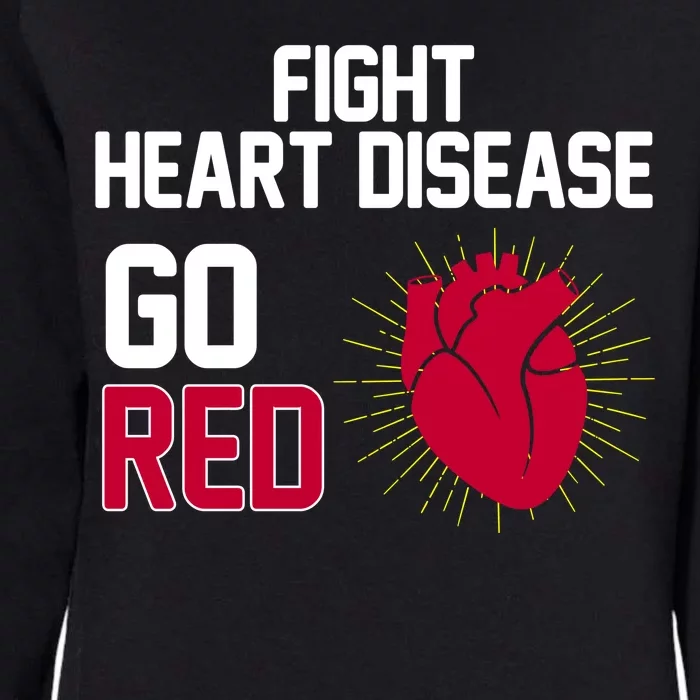 Go Red Fight Heart Health Awareness Womens California Wash Sweatshirt