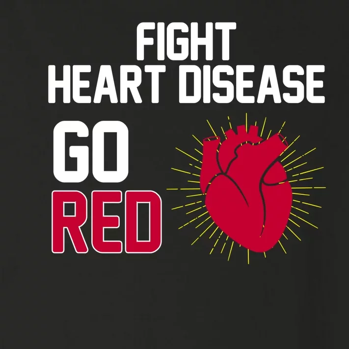 Go Red Fight Heart Health Awareness Toddler Long Sleeve Shirt