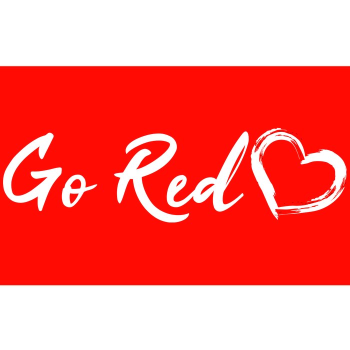 Go Red Heart Disease Awareness Bumper Sticker