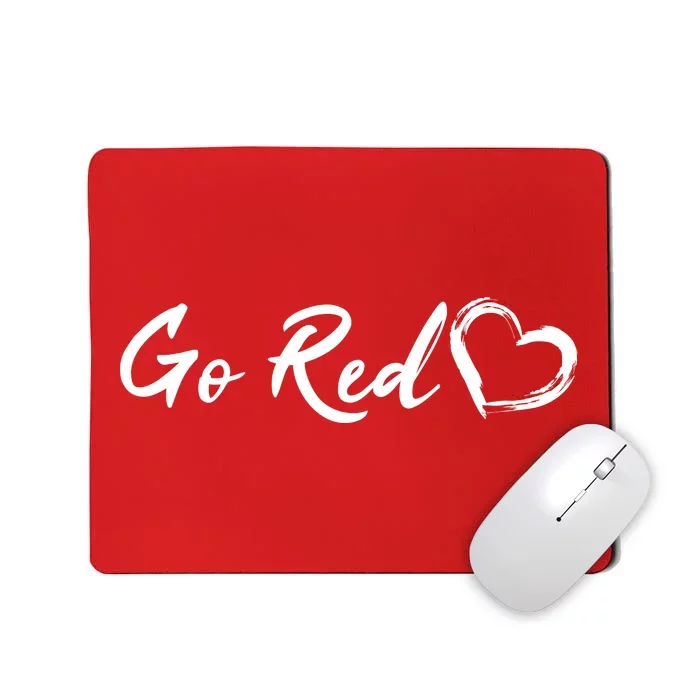 Go Red Heart Disease Awareness Mousepad