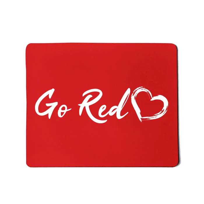 Go Red Heart Disease Awareness Mousepad