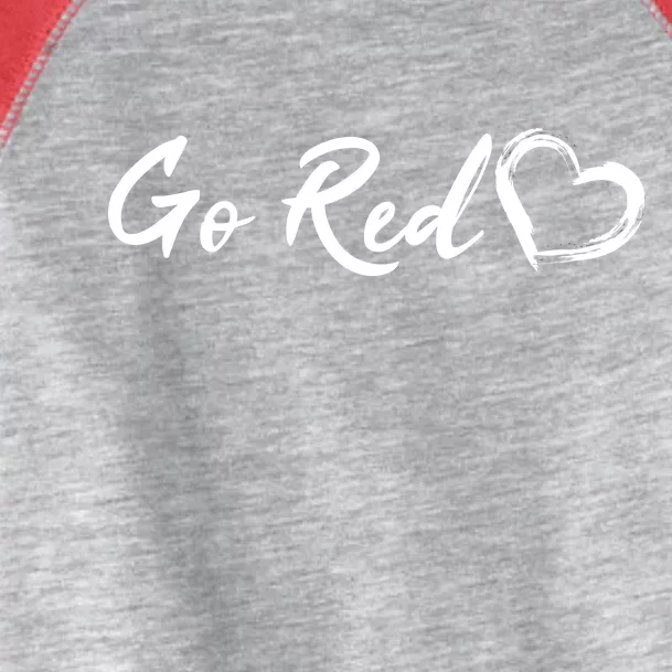 Go Red Heart Disease Awareness Toddler Fine Jersey T-Shirt