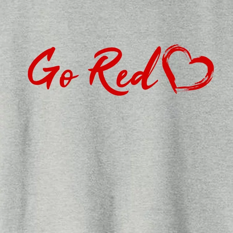 Go Red Heart Disease Awareness Women's Crop Top Tee