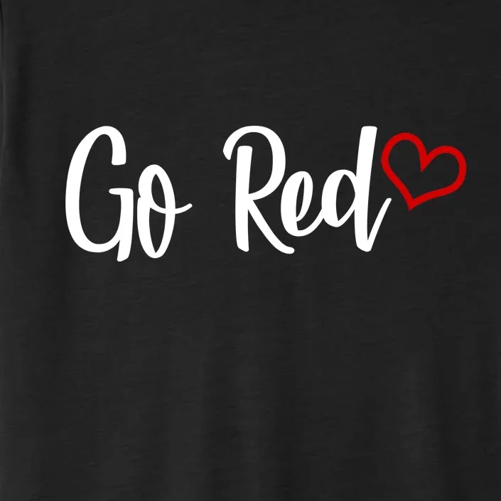 Go Red Heart Health Awareness Logo ChromaSoft Performance T-Shirt