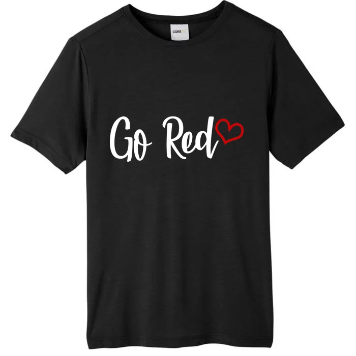 Go Red Heart Health Awareness Logo ChromaSoft Performance T-Shirt