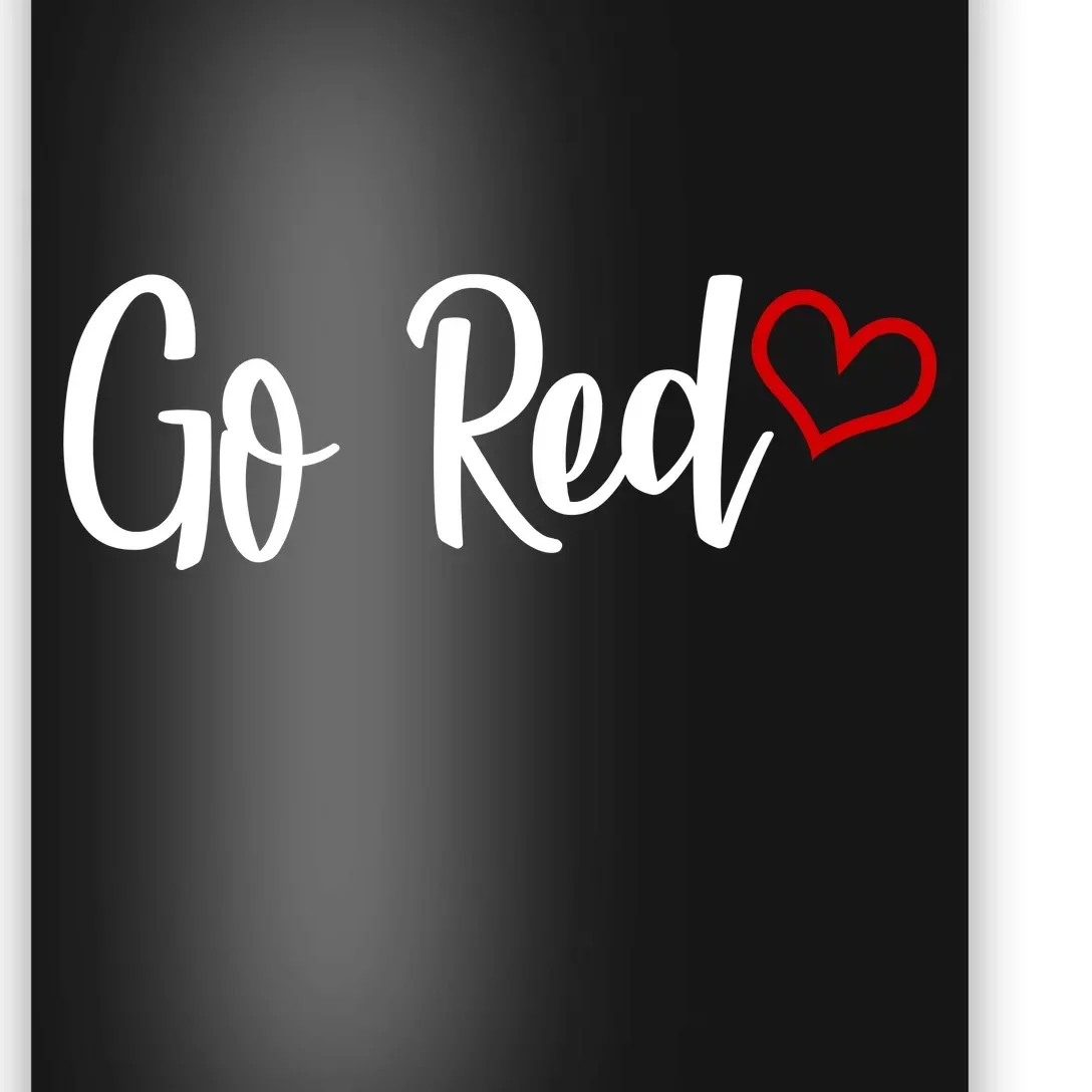 Go Red Heart Health Awareness Logo Poster